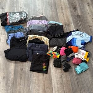 Lot of women’s running clothes
